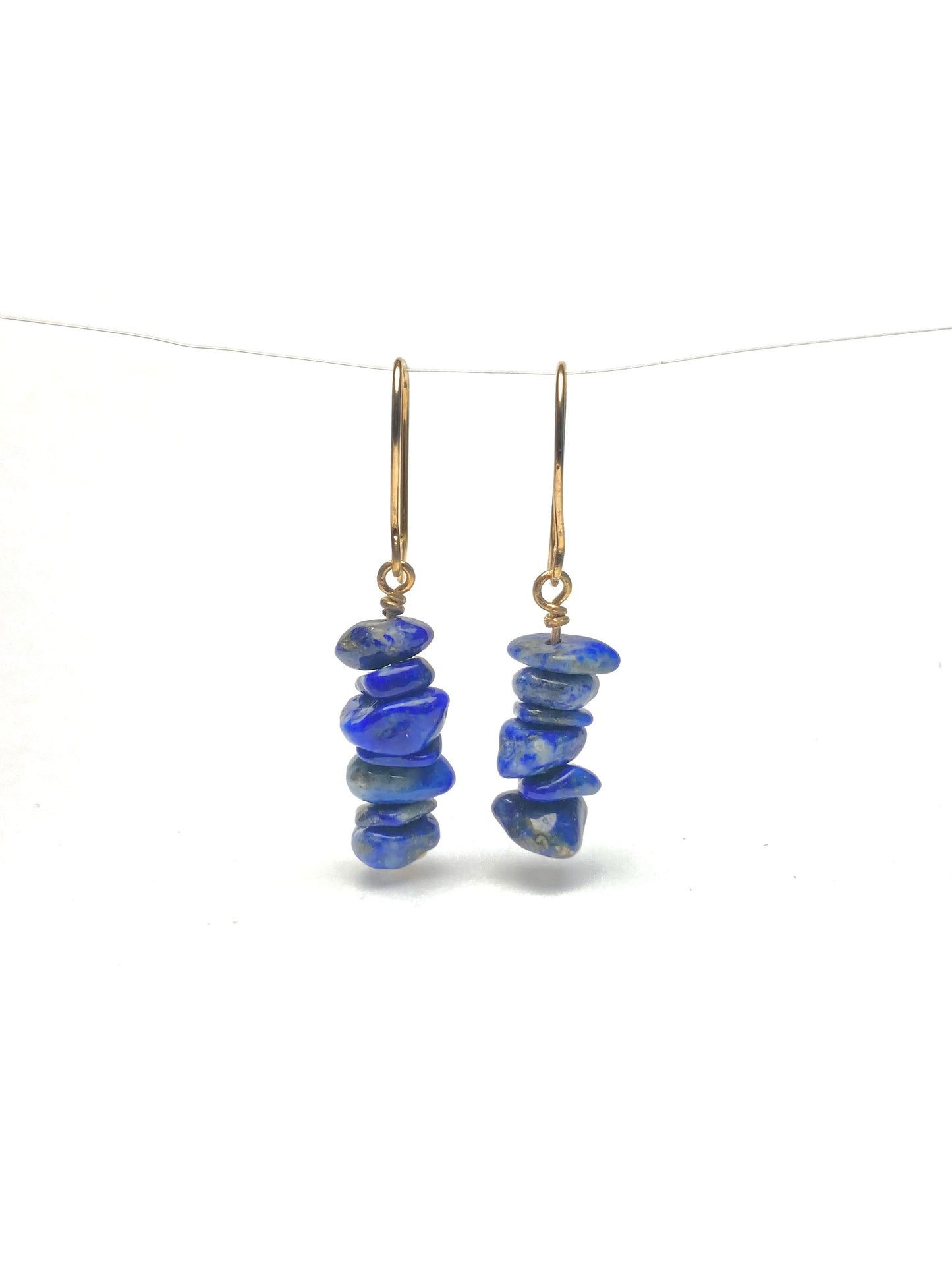 Lapis-lazuli crochets en or