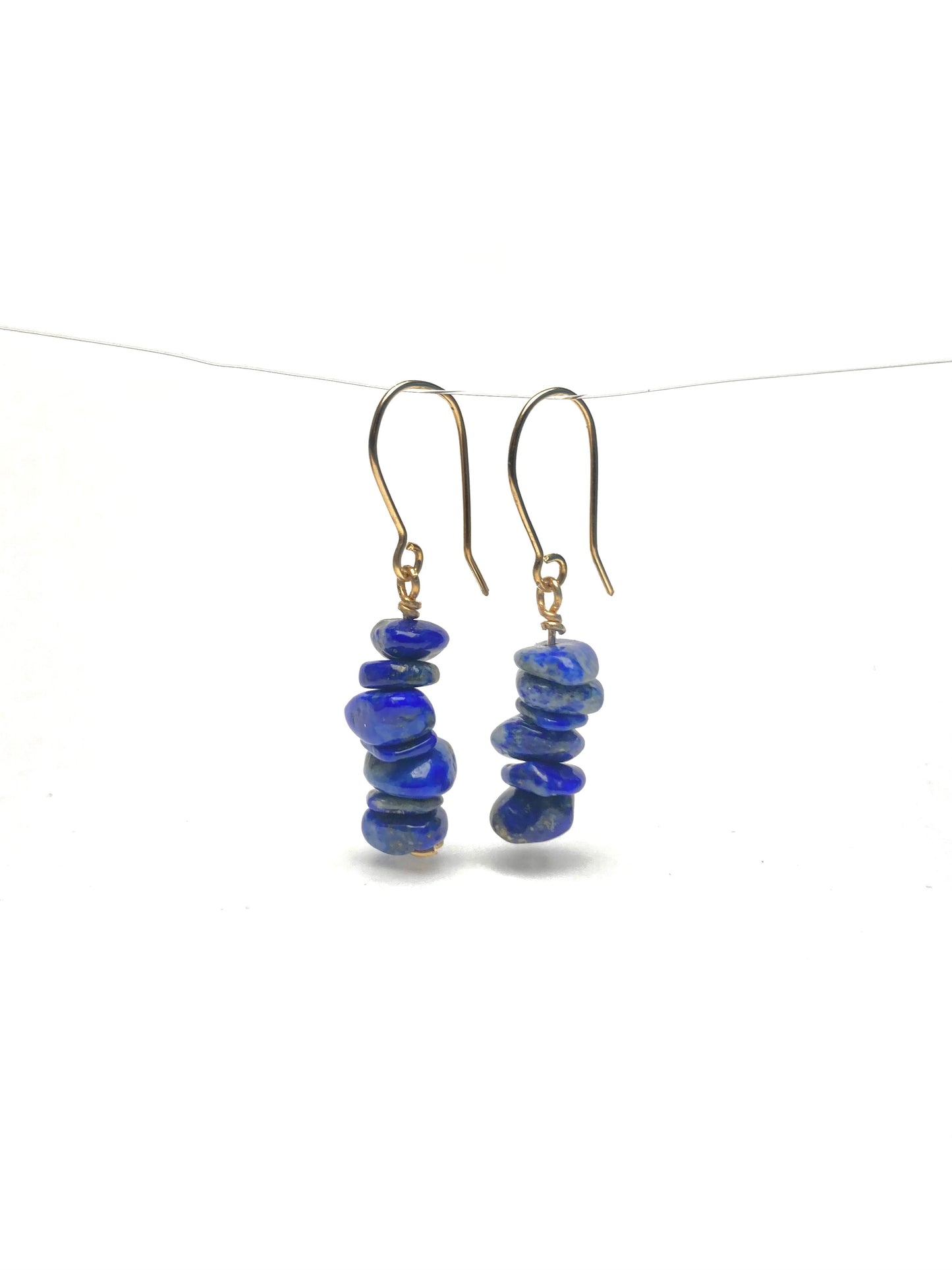 Lapis-lazuli crochets en or