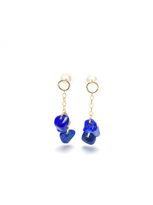 Lapis-lazuli clous en or