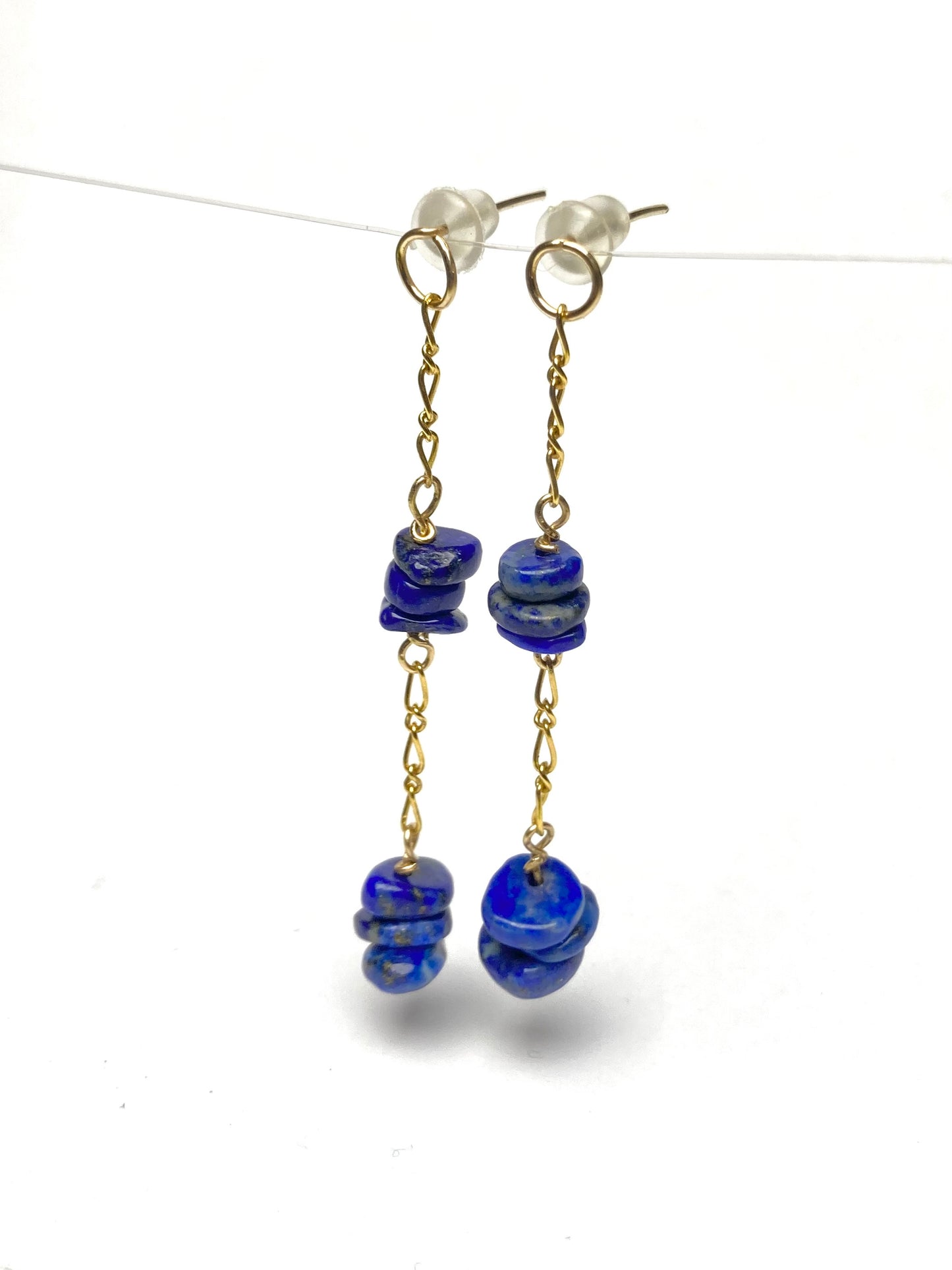 Lapis-lazuli clous en or