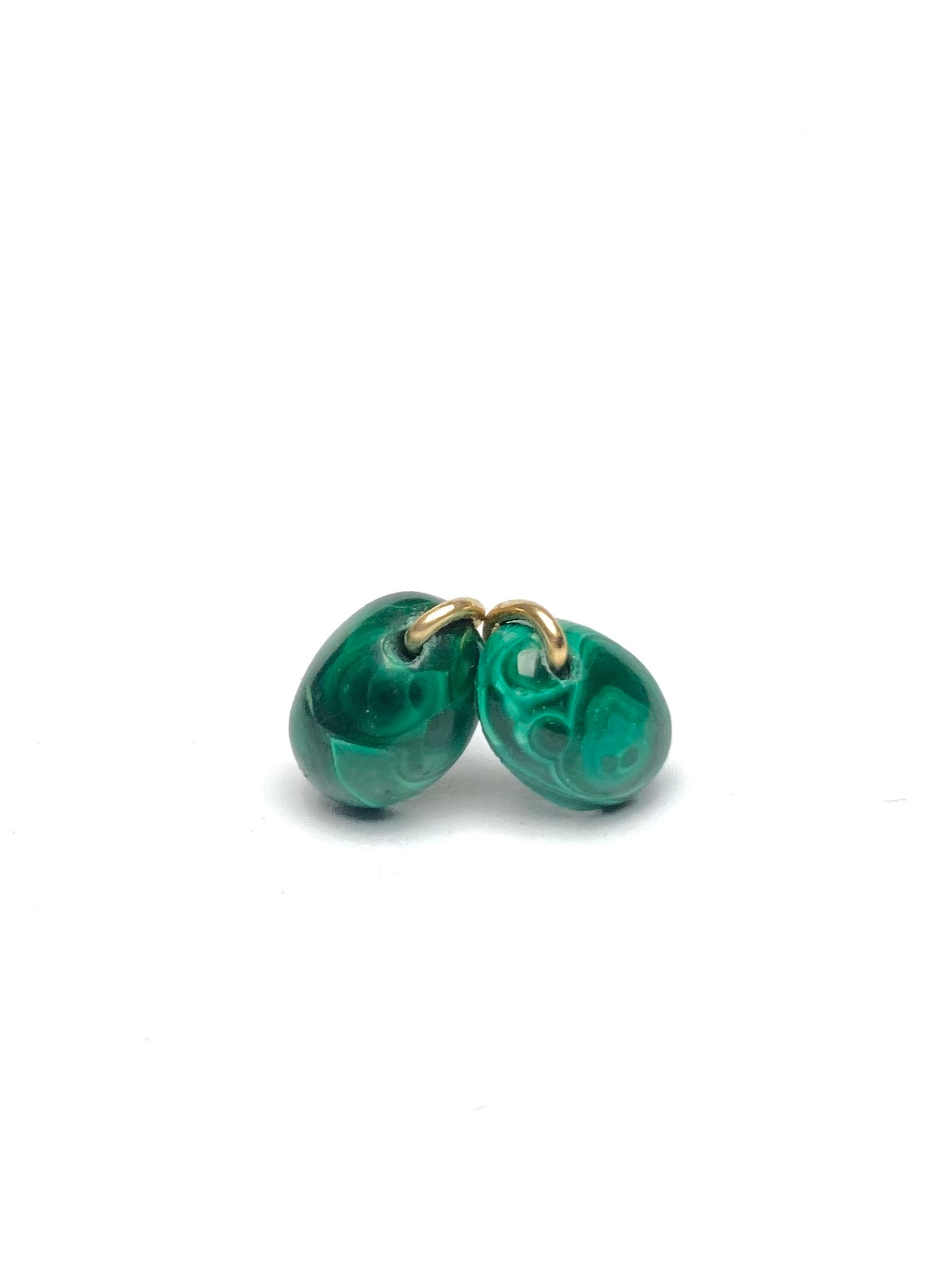 Malachite clous en or