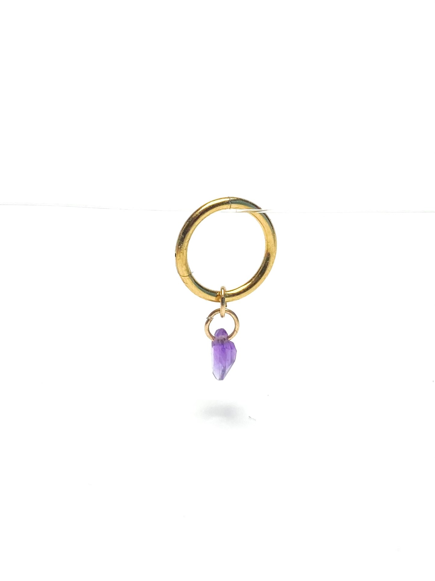 Piercing aus Amethyst-Chirurgenstahl